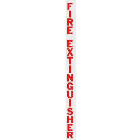 Vertical Die Cut Fire Extinguisher Letters Red