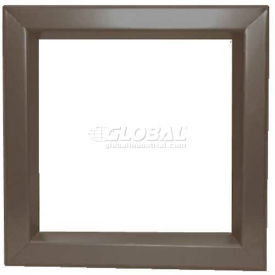 Louver & Steel Beveled Vision Lite, 8" X 18", Bronze view 2