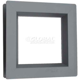 Air Louvers Steel Low Profile Slimline IG Vision Lite For 1" Glazing 8" x 32" Gray 