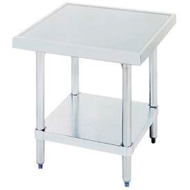 Advance Tabco, Inc. AG-MT-242-X Advance Tabco® Equipment Stand W/ Undershelf, Stainless Steel Top, 24"W x 24"D image.