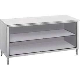 Advance Tabco, Inc. EB-SS-243 Advance Tabco 304 Stainless Steel Cabinet Table, 36 x 24", Enclosed Base image.