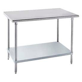 Advance Tabco, Inc. GLG-240 Advance Tabco 304 Stainless Steel Table, 30 x 24", Galvanized Undershelf, 16 Gauge image.