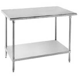 Advance Tabco, Inc. MSLAG-303-X Advance Tabco 304 Stainless Steel Table, 36 x 30", Adjustable Undershelf, 16 Gauge image.