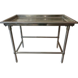 Advance Tabco, Inc. SR-48 Advance Tabco 304 Stainless Steel Sorting Table, 48 x 30", 3" Edge, 16 Gauge image.