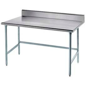 Advance Tabco, Inc. TKAG-244 Advance Tabco 430 Stainless Steel Table, 48 x 24", 5" Backsplash, 16 Gauge image.