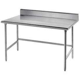 Advance Tabco, Inc. TKSS-245 Advance Tabco 304 Stainless Steel Table, 60 x 24", 5" Backsplash, 14 Gauge image.