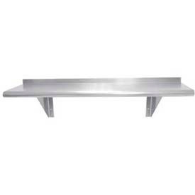 Advance Tabco, Inc. WS-10-24 Advance Tabco WS-10-24 Wall-Mounted Shelf Stainless Steel - 24"W x 10"D image.