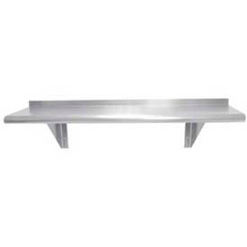 Advance Tabco, Inc. WS-10-60 Advance Tabco WS-10-60 Wall-Mounted Shelf Stainless Steel - 60"W x 10"D image.