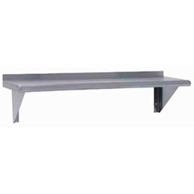 Advance Tabco, Inc. WS-12-24 Advance Tabco WS-12-24 Wall-Mounted Shelf Stainless Steel - 24"W x 12"D image.