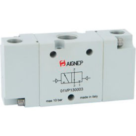 Alpha Technologies Llc 01VP130002 Aignep USA 3/2 Double Air-Actuated Valve Pilot G1/8" Ports image.