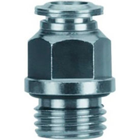 Alpha Technologies Llc 57000-6-1/8 Aignep USA Straight Male Metal Release Collet 6mm Tube x 1/8" Swift-Fit image.