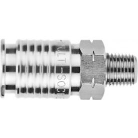 Alpha Technologies Llc 60191-04 Aignep USA 1/4" Multisocket Stainless Steel x 1/4" Male NPTF image.
