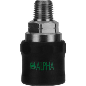 Alpha Technologies Llc 80621-04 AIGNEP Safety Coupler, 80621-04, 1/4" x 1/4" Male NPTF image.