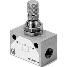 Alpha Technologies Llc 82860-02 AIGNEP Inline Needle Valve 82860-02, 1/8" Female Nptf - Min Qty 5 image.