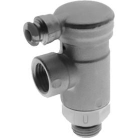 Alpha Technologies Llc 57920-6-1/8 Aignep USA Needle Valve 6mm Tube x 1/8" Metal Release Collet Flow In Screw Adjustment image.