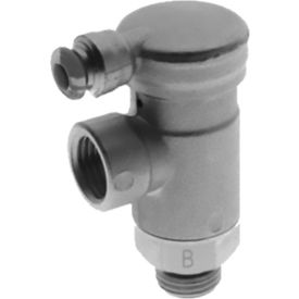 Alpha Technologies Llc 57920-8-1/4 Aignep USA Needle Valve 8mm Tube x 1/4" Metal Release Collet Flow In Screw Adjustment image.