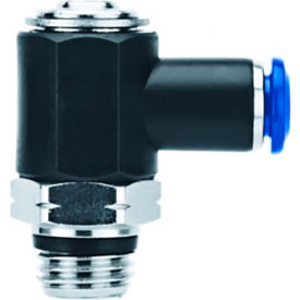 Alpha Technologies Llc 57925-10-3/8 Aignep USA Needle Valve 10mm Tube x 3/8" Metal Release Collet Knob Adjustmet image.