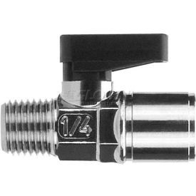 Alpha Technologies Llc 86310-02-02 AIGNEP Mini Ball Valve 86310-02-02, Male X Female, 1/8" Nptf - Min Qty 9 image.