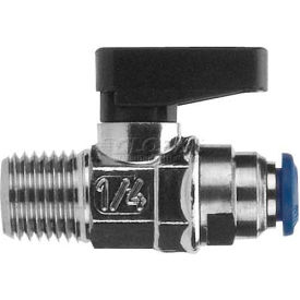 Alpha Technologies Llc 86330-04-04 AIGNEP Ball Valve 86330-04-04, 1/4" Tube, X 1/4" Male Nptf - Min Qty 7 image.