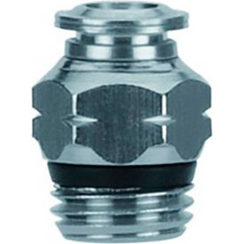 Alpha Technologies Llc 60005-10-1/4 Aignep USA Straight Male Stainless Steel 10mm Tube x 1/4" Swift-Fit image.