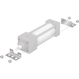 Alpha Technologies Llc MS1150 Aignep USA MS1 Angle Mount for 1-1/2" Bore NFPA Cylinder image.