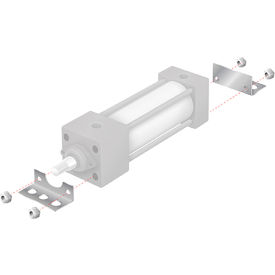 Alpha Technologies Llc MS1200 Aignep USA MS1 Angle Mount for 2" Bore NFPA Cylinder image.