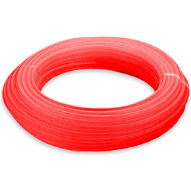 Aignep USA 10 mm OD Polyurethane Tubing, Red Color, 100' Roll, 125 - 200 psi