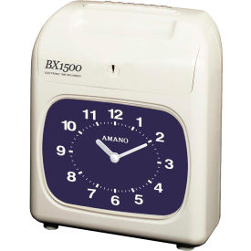 Amano Electronic Time Clock, White, BX-1500/2663 Amano Electronic Time Clock, White, BX-1500/2663