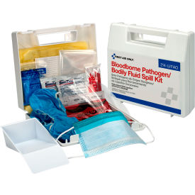 Acme United Corp. 214-U/FAO First Aid Only Bloodborne Pathogen Spill Clean Up Kit, Plastic Case, 24 Piece image.