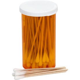 Acme United Corp. 25-410-001 First Aid Only Non-Sterile Cotton Tipped Applicators, 3" Wood Shaft, 100/vial image.