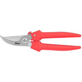 Acme United Corp. 3140FP Clauss Pruner w/ By-Pass Blade, 7.5" Length, Straight Handle, Stainless Steel Blade, Red image.