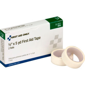 Acme United Corp. 8-001 First Aid Only First Aid Tape, 1/2" x 5 Yd, 2/Box image.