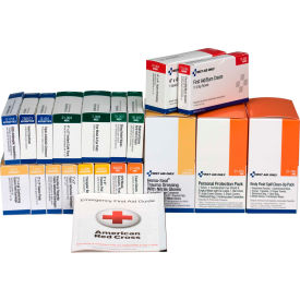 Acme United Corp. 90783 First Aid Only 90783 ANSI A+ First Aid Kit With Blood Borne Pathogens Refill, 36 Unit image.