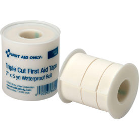 Acme United Corp. 90890 First Aid Only 2" x 5 yd. Triple Cut Waterproof First Aid Tape, 6/Box image.