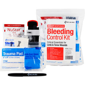 First Aid Only® Critical Essential Bleeding Control Kit 1-24 Persons 8 Pieces Plastic Case