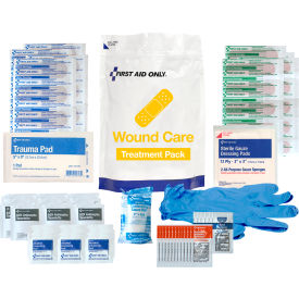 Acme United Corp. 91164 First Aid Only Wound Care Treatment Pack, Fabric, White, 137 Pieces image.