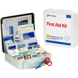 Acme United Corp. 91328 First Aid Only First Aid Kit, 50 Person, ANSI Compliant, Class A, Metal Case image.