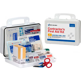 Acme United Corp. 91335 First Aid Only Contractor First Aid Kit, 25 Person, ANSI Compliant, Class A, Plastic Case image.