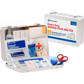 Acme United Corp. 91336 First Aid Only Heavy Duty Vehicle Metal First Aid Kit, 25 Person, ANSI Compliant, Class A image.