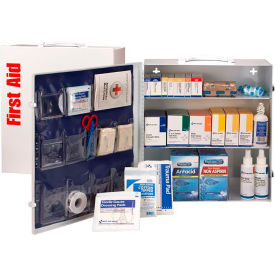 Acme United Corp. 91339 First Aid Only 3 Shelf First Aid Cabinet, 100 Person, ANSI Compliant, Class A image.