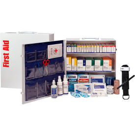First Aid Only 3 Shelf First Aid Cabinet, 100 Person, ANSI Compliant, Class B