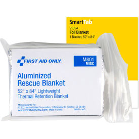 Acme United Corp. 91354 First Aid Only SmartCompliance Refill Emergency Blanket, 52" x 84", 1 Per Bag image.