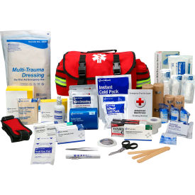 Acme United Corp. 91390 First Aid Only® Basic First Aid Responder Bag, Up to 24 Persons, Red image.