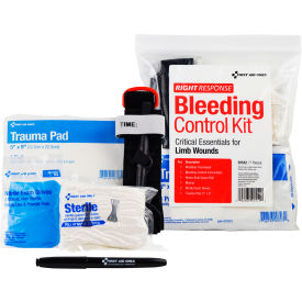 First Aid Only® Critical Essential Bleeding Control Kit 1-24 Persons 7 Pieces Plastic Case