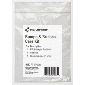 First Aid Only® Bumps and Bruises Care Kit Refill 3 Pieces Plastic Case 