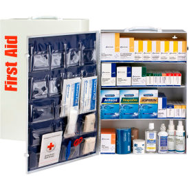 First Aid Only® 4 Shelf First Aid ANSI 2015 Class B+ Metal Cabinet with Meds