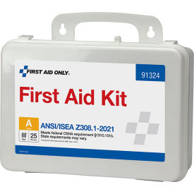 First Aid Only® 25 Person ANSI 2021 Class A Plastic First Aid Kit