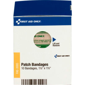First Aid Only FAE-3000 SmartCompliance Patch Bandages, Plastic, 1 1/2