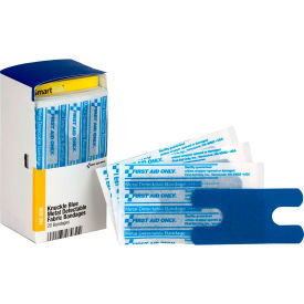 Acme United Corp. FAE-3030 First Aid Only FAE-3030 SmartCompliance Refill Knuckle Metal Detectable Bandages, Blue, 20/Box image.