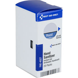Acme United Corp. FAE-4027 First Aid Only SmartCompliance Refill Hand Sanitizer Packets, 20 Per Box image.